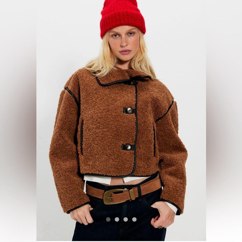Blank NYC Dirt Road Jacket from Free People website - Brown - Size M (Women’s)